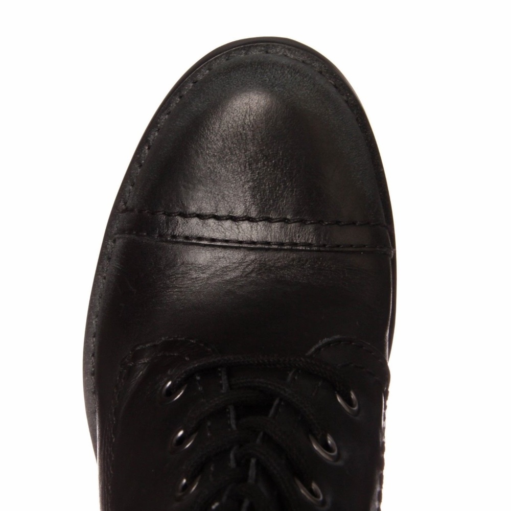 Steve Madden Whit Lace-Up Leather Heel Boots 7.5 - Picture 7 of 8